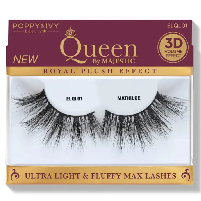 Poppy & Ivy Queen by Majestic Premium Lashes- A Blend of Elegance and Ethical Beauty ELQL01 MATHILDE