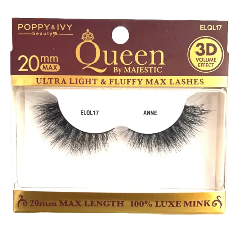 Poppy & Ivy Queen by Majestic Premium Lashes- A Blend of Elegance and Ethical Beauty ELQL17-ANNE