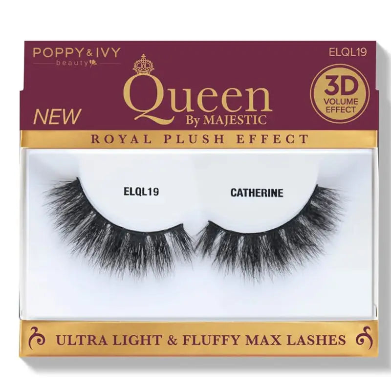 Poppy & Ivy Queen by Majestic Premium Lashes- A Blend of Elegance and Ethical Beauty ELQL19-CATHERINE