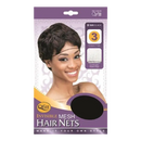 Redecillas para el cabello Qfitt negras de malla invisible - 3 unidades