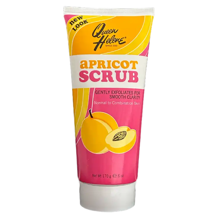 Queen Helene Apricot Natural Facial Scrub 6 oz - Gentle Exfoliation for Radiant Skin