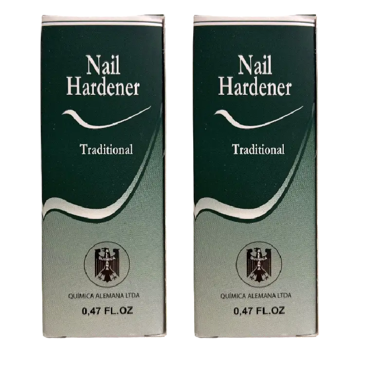 Quimica Alemana Nail Hardener-Esmalte Endurecedor para Unas 0.47oz-2pcs