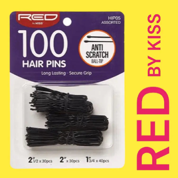 RED BY KISS | 100 Hair Pins 2 1/2"& 2" & 1 3/4" HIP05