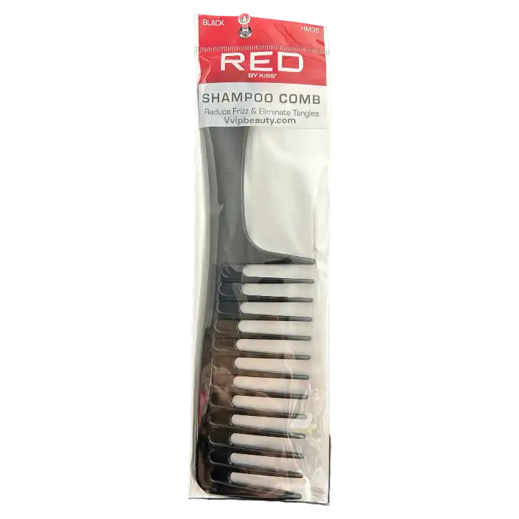 Red By Kiss Professional Shampoo Comb - HM36 - Perfect for Detangling and Styling