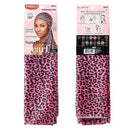 Bufanda envolvente de satén Red by Kiss, extralarga de 152 cm (60"), estampado de leopardo rosa: Elegancia versátil en satén