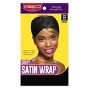 Pañuelo de satén rojo de Kiss, negro