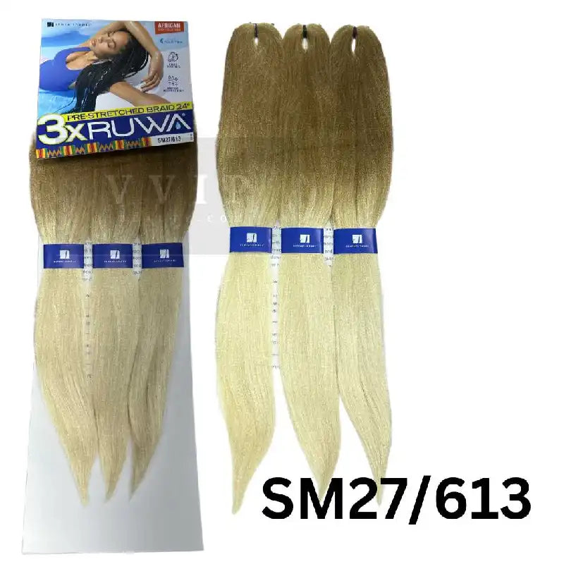 RUWA 3X PRE-STRETCHED BRAID 24″  Braiding Hair - Miss A Beauty Supply