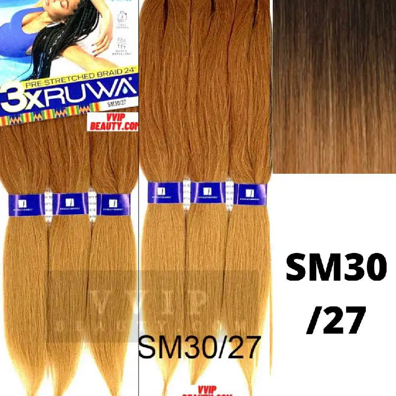 SENSATIONNEL - 3X RUWA PRE-STRETCHED BRAID -24”