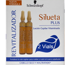Loción capilar Schwarzkopf Silueta PLUS con ampollas de vitamina 1 oz - 2 viales