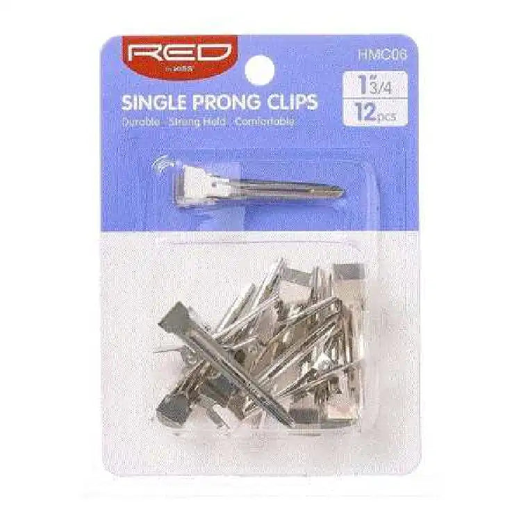 1 3/4" Single Prong Clip (12Pcs) HMC06: Secure Styling with Durable Hold