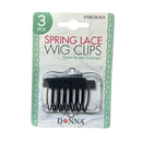 Clips para pelucas de encaje de primavera - 3 unidades