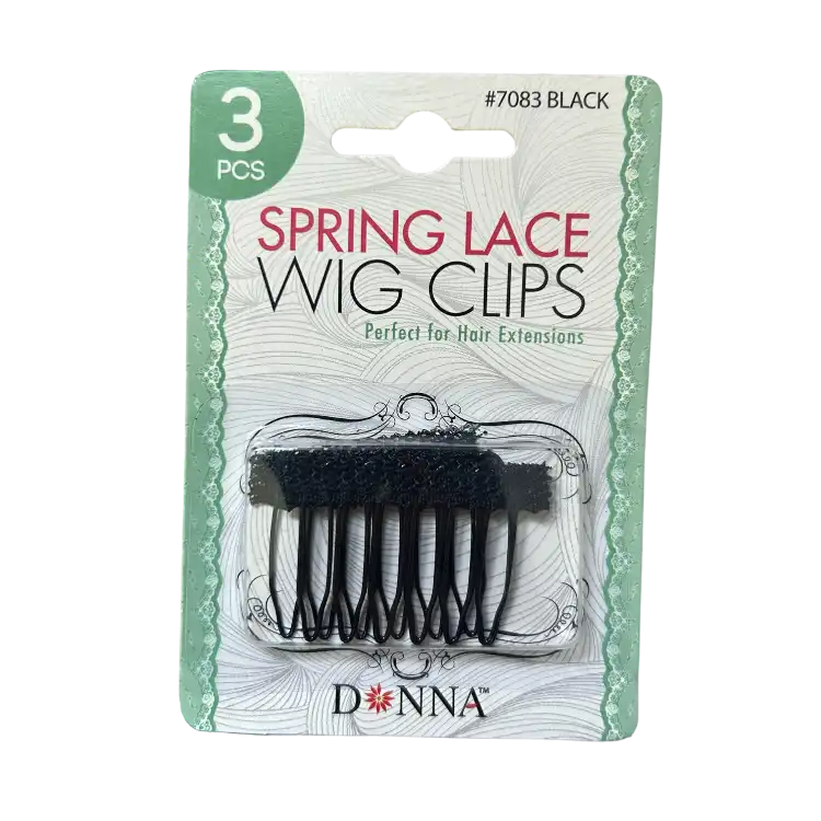 Spring Lace Wig Clips - 3 Pcs