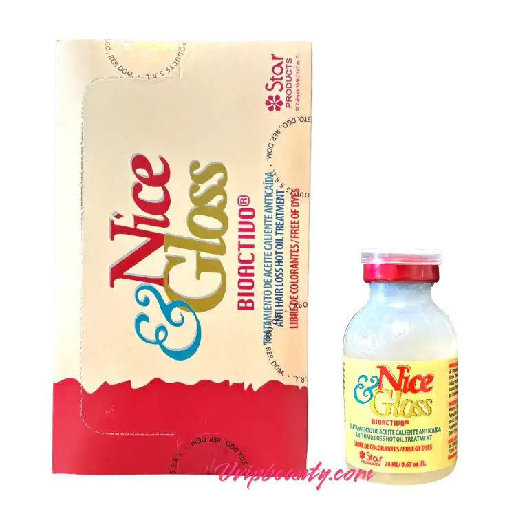 Star Nice and Gloss Hot Oil Treatment - 12 Vials (0.67 oz each)