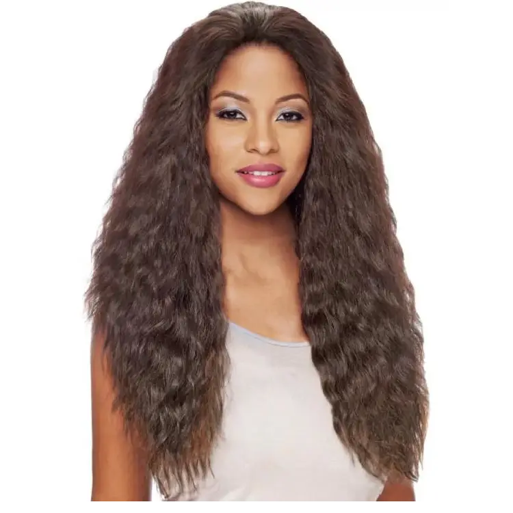 T35HB MARVA -  13x4 BRAZILIAN HUMAN HAIR BLEND WIGS  LACE FRONT WIGS -bast wig dealer