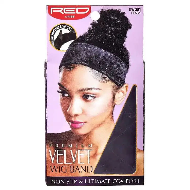 VELVET WIG BAND - BLACK HWG01