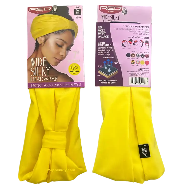 WIDE DRY FIT HEADWRAP (YELLOW) - HB08