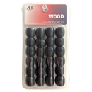 Cuentas de madera negras