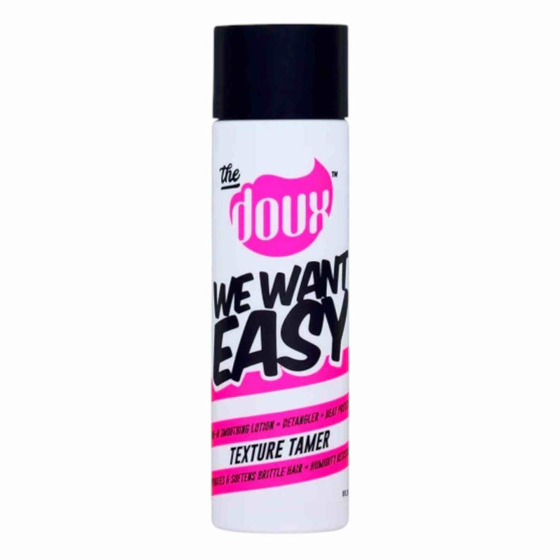 The Doux WE WANT EASY™ Texture Tamer – 8 oz.   Detangler • Frizz Control • Heat Protection • Texture Prep