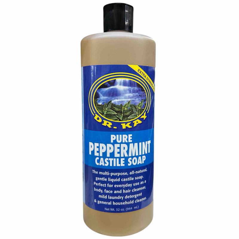 Dr. Kay Pure Peppermint Castile Soap (32 oz)