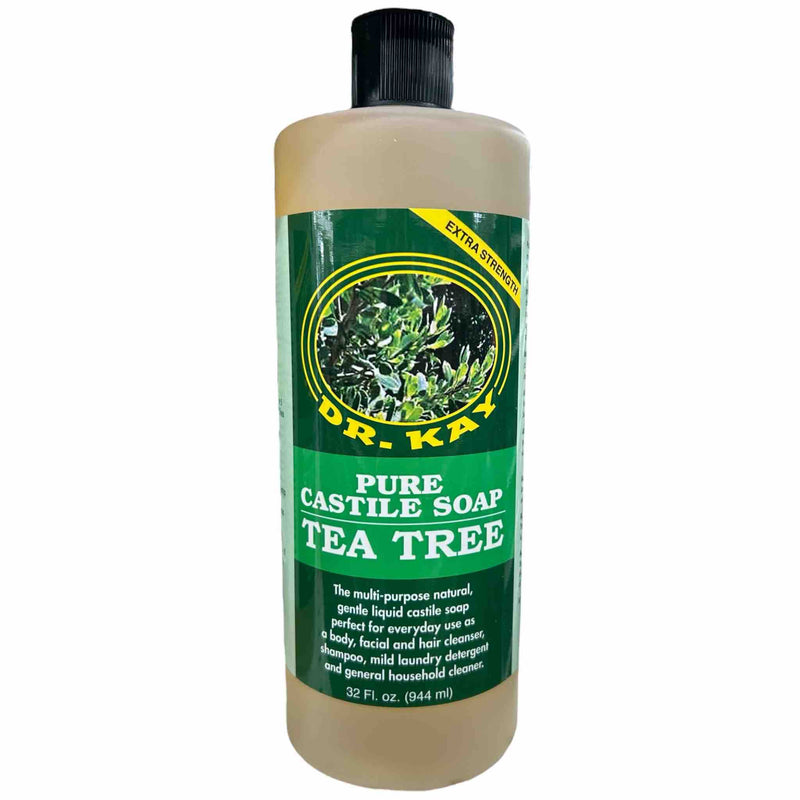 DR. KAY PURE CASTILE SOAP – TEA TREE (32 oz / 944 ml)