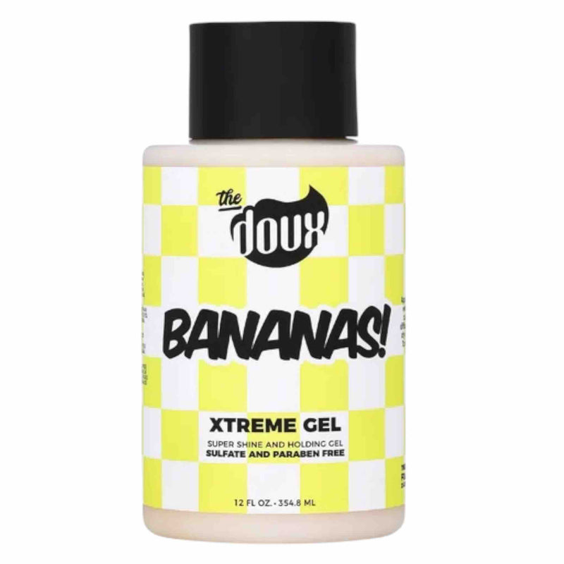 The Doux BANANAS™ Xtreme Hold Hair Gel – 12 oz.  Ultra Strong Hold • Frizz Control • High-Definition Styling