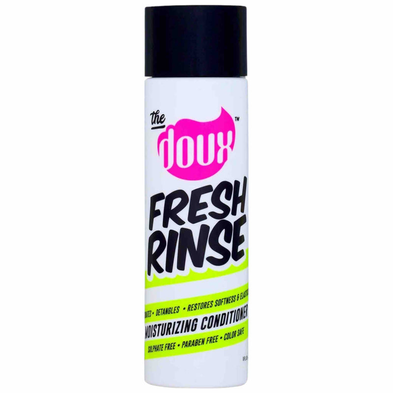 The Doux FRESH RINSE® Moisturizing Conditioner – 8 oz.  Deep Hydration • Shea Butter + Sea Silk • Curl Protection &amp; Detangling