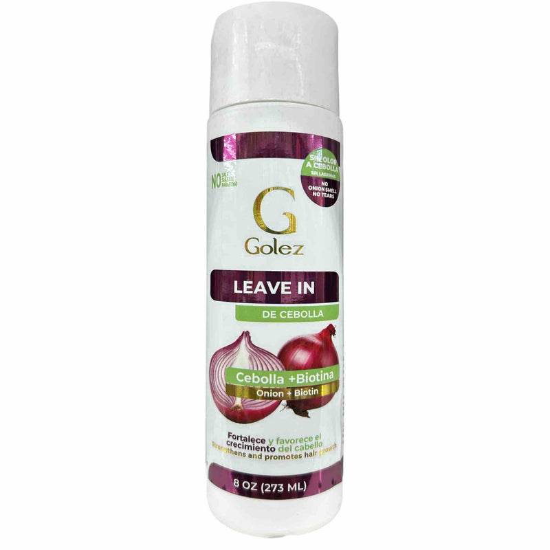 Golez Leave-In Conditioner with Onion & Biotin – 8 oz