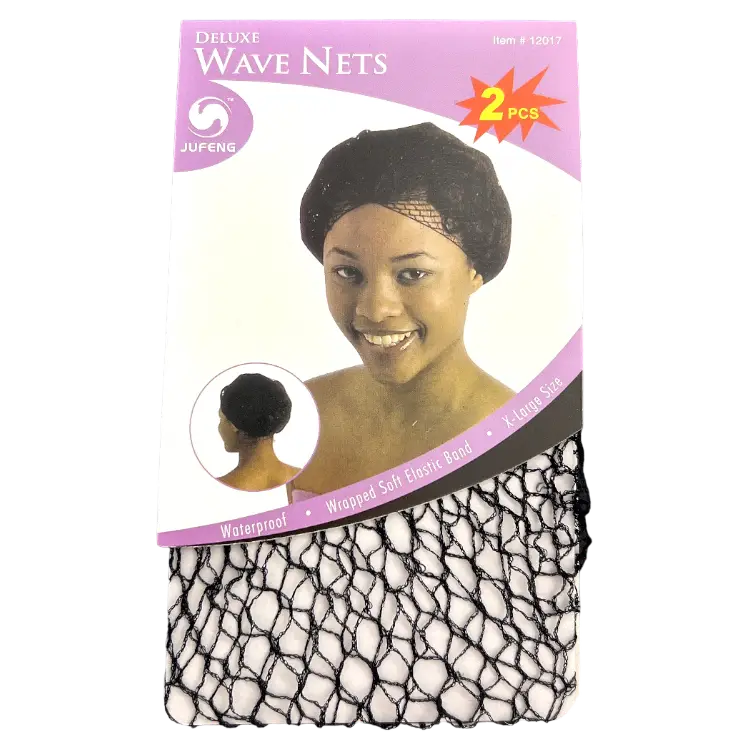Hair Net X-Large Size Control Hair Wrapped Soft Elastic Band 2pcs