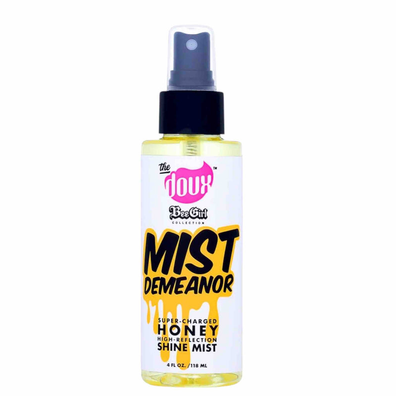 The Doux MIST DEMEANOR™ Honey Shine Mist – 4 oz.  Instant Gloss • Lightweight Shine Spray • Frizz Control