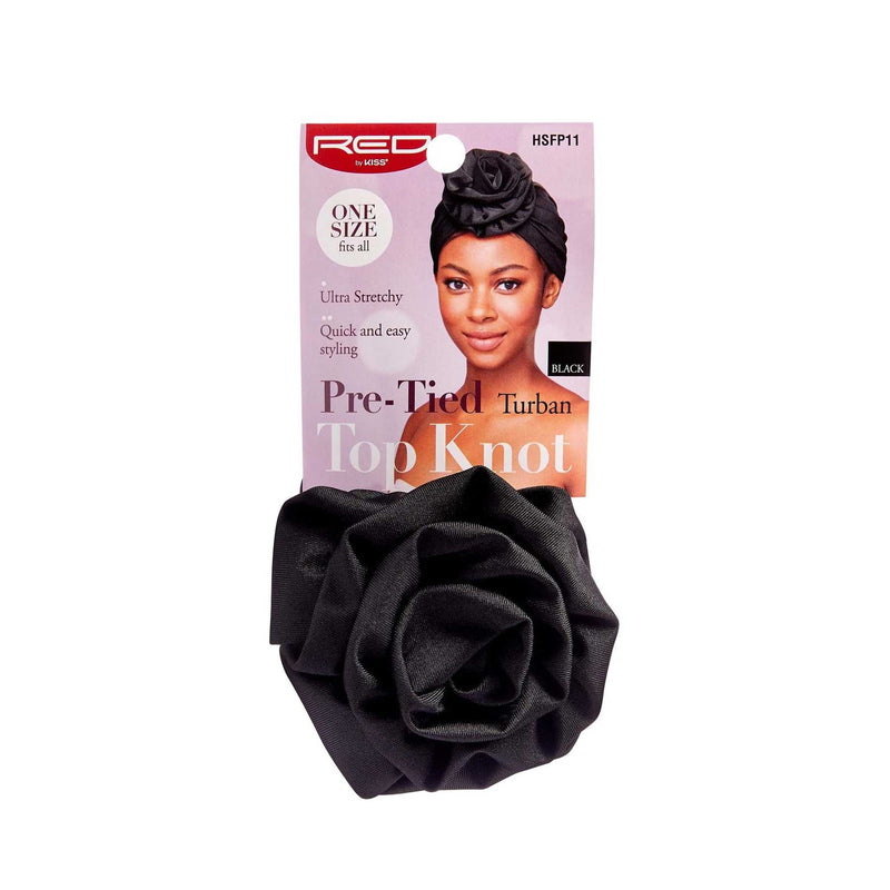 TOP KNOT TURBAN (BLACK) - HSFP11