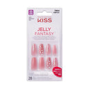Uñas KISS Jelly Fantasy Be Jelly 28 Uñas -KGF J01