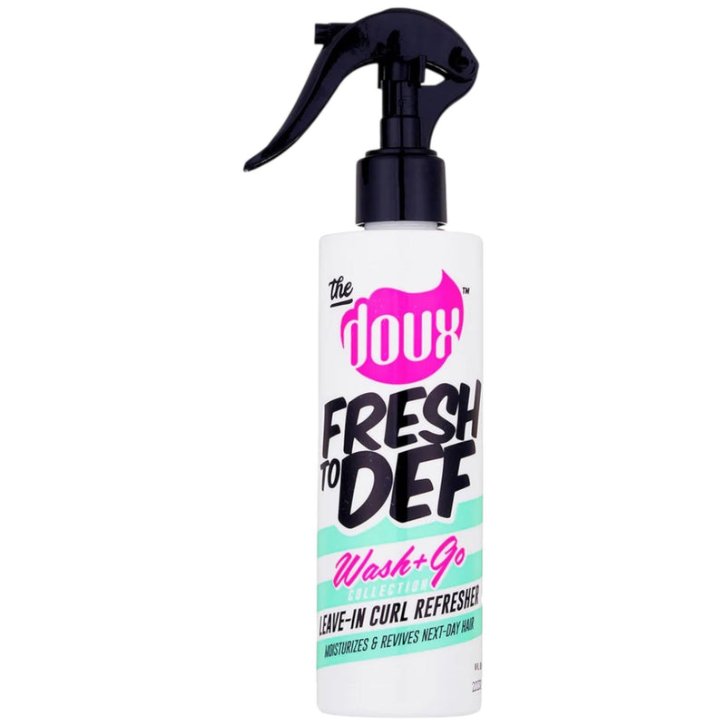 The Doux FRESH TO DEF™ Leave-In Curl Refresher – 8 oz.   Curl Reactivator • Frizz Control • Lightweight Hydration