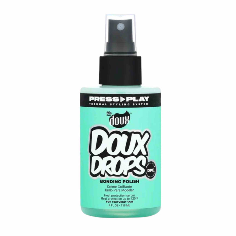 The Doux DOUX DROPS™ Bonding Polish Spray – 4 oz.  Shine Boost • Heat Protection • Strengthening Bond Spray