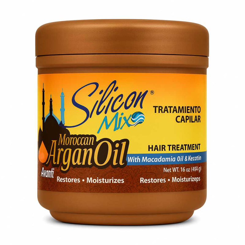 Silicon Mix Moroccan Argan Oil Hair Treatment 16 oz – deep repair mask with argan oil for dry, damaged, and frizzy hair | VVIPBEAUTY