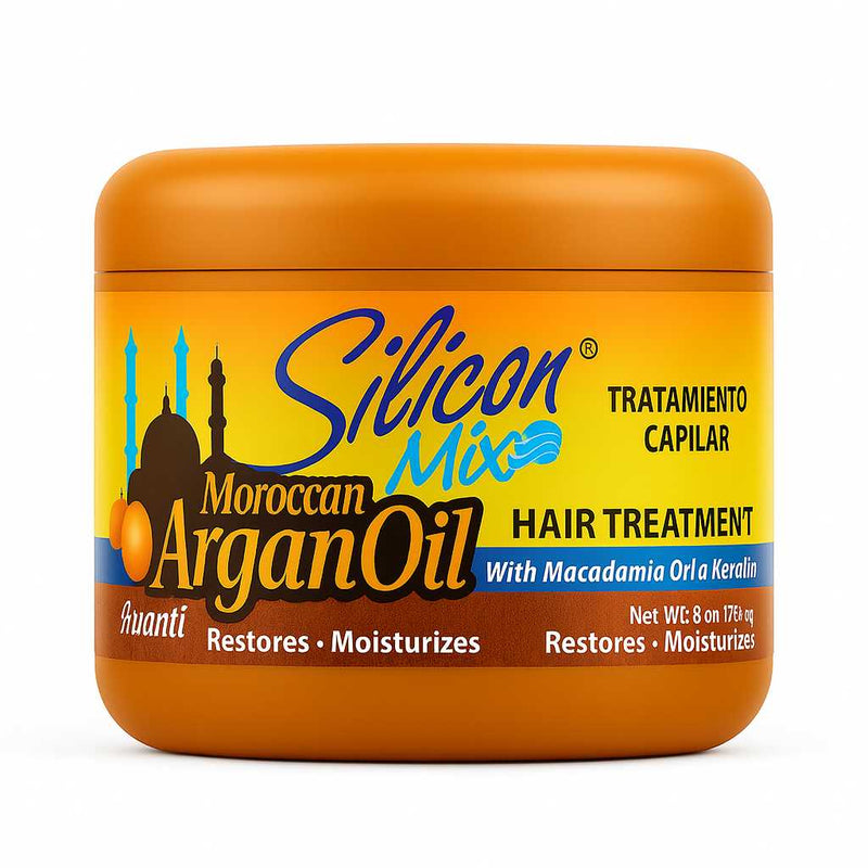 Silicon Mix Moroccan Argan Oil Hair Treatment 8 oz – deep repair mask with argan oil for dry, damaged, and frizzy hair | VVIPBEAUTY