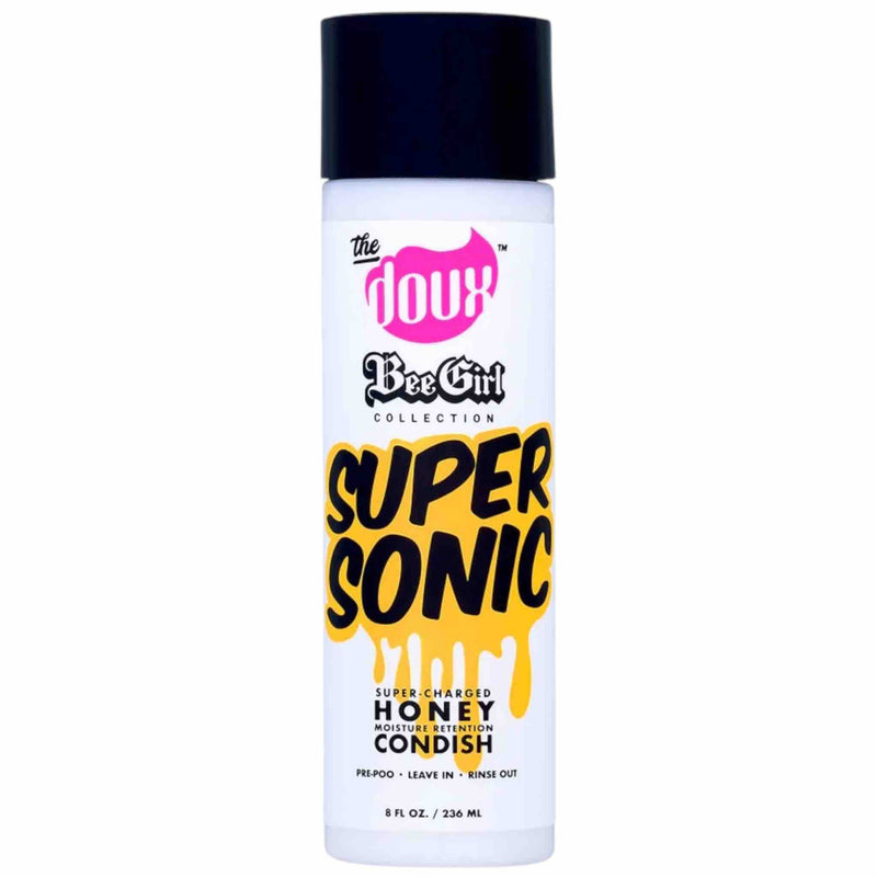 Acondicionador Doux SUPERSONIC™ Honey Condish – 237 ml. Acondicionador 3 en 1 • Alivio instantáneo • Para todo tipo de rizos