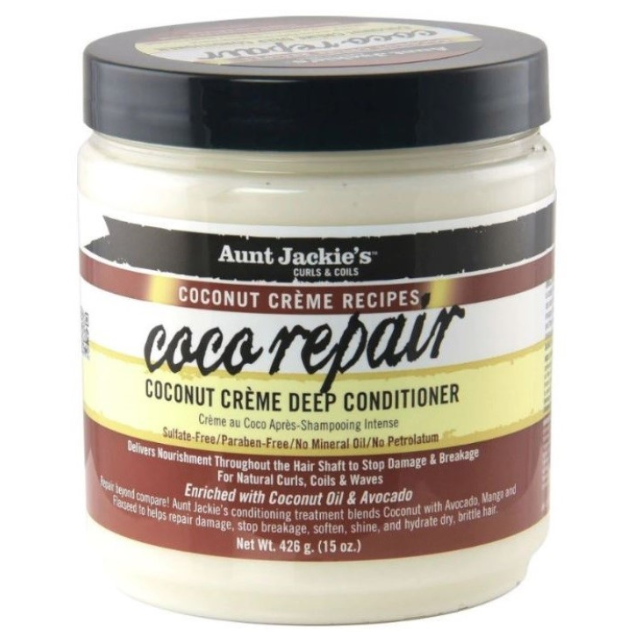 Aunt Jackie's Coconut Creme Recipes Coco Repair Deep Conditioner 15oz