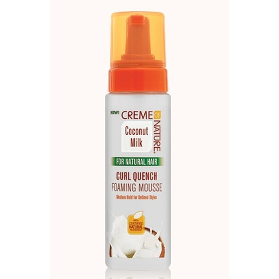 CREME OF NATURE Coconut Milk Curl Quench Foaming Mousse 7oz