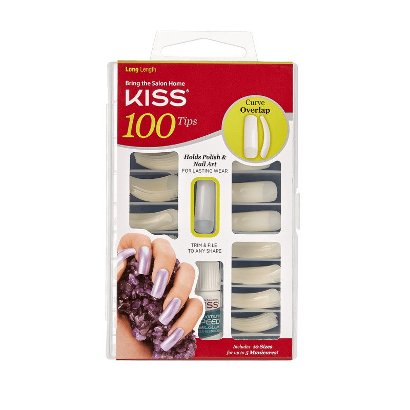 KISS 100 Full-Cover Nail Kit Curve Overlap 100PS08 (M4)