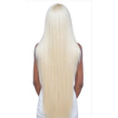 Peluca frontal de encaje suizo - Raya al centro profunda de 15 cm, extralarga, lisa, 107 cm - LSD90 