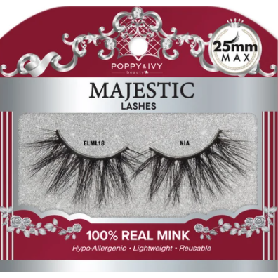 POPPY & IVY - 25 MM MAX MAJESTIC MINK LASHES-18 Nia  (M10)