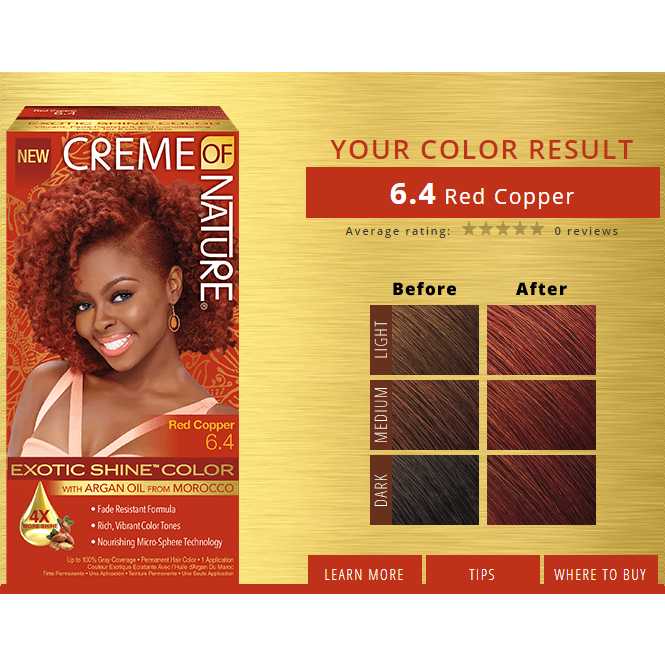 CREME OF NATURE EXOTIC SHINE COLOR WITH ARGAN OIL (87.83)