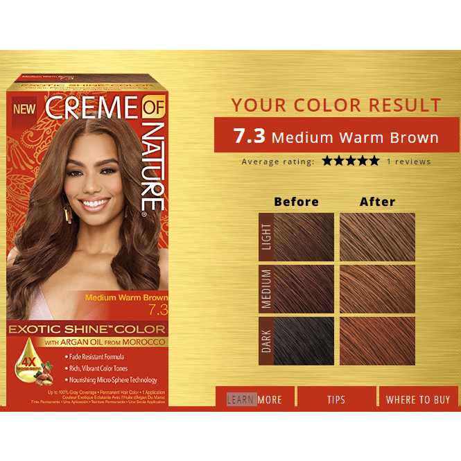 CREME OF NATURE EXOTIC SHINE COLOR WITH ARGAN OIL (87.83)