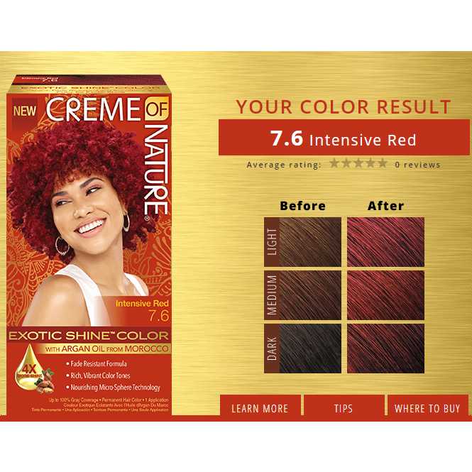 CREME OF NATURE EXOTIC SHINE COLOR WITH ARGAN OIL (87.83)