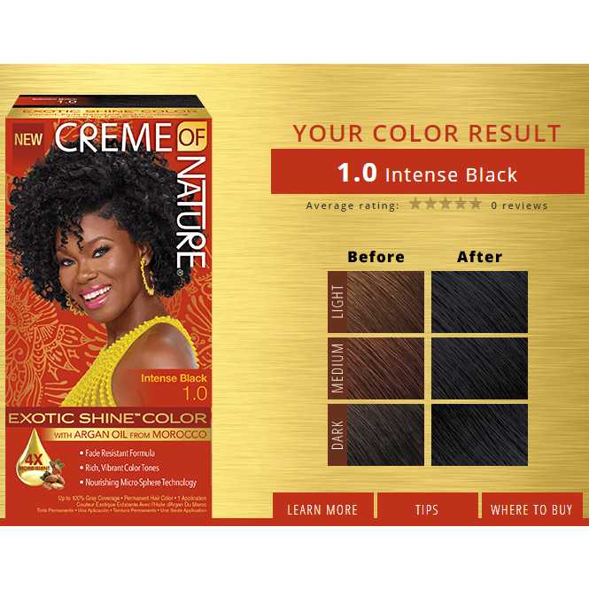 CREME OF NATURE EXOTIC SHINE COLOR WITH ARGAN OIL (87.83)