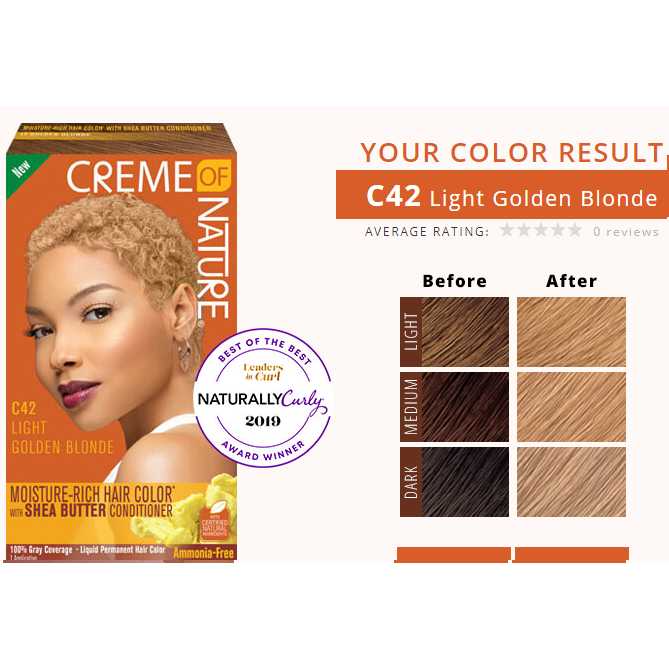 CREME OF NATURE  MOISTURE-RICH HAIR COLOR WITH SHEA BUTTER CONDITIONER (92)