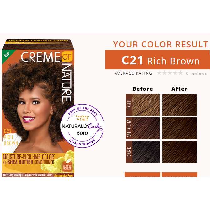 CREME OF NATURE  MOISTURE-RICH HAIR COLOR WITH SHEA BUTTER CONDITIONER (92)