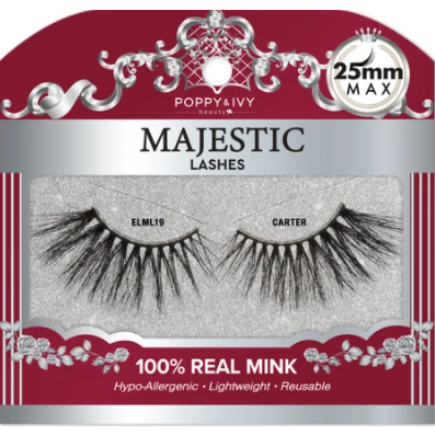 POPPY & IVY - 25 MM MAX MAJESTIC MINK LASHES-19 Carter  (M10)