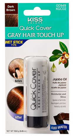 Kiss Quick Cover Gray Hair Touch Up Wet Stick