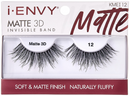 Pestañas postizas Kiss Envy Matte 3D Invisible Band- KMEI12